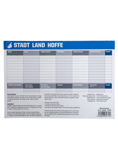 TSG-Spiel Stadt, Land, Hoffe TSG-Spiel Stadt, Land, Hoffe