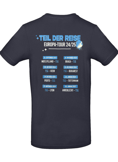 TSG-Shirt Europa-Tour, XS TSG-Shirt Europa-Tour, XS